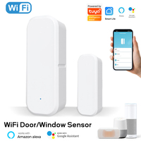Tuya Wifi  Smart Door Sensor Window  Entry Security Alarm Alexa Google Home Compatible Burglar Alarm Sensor for Home Security