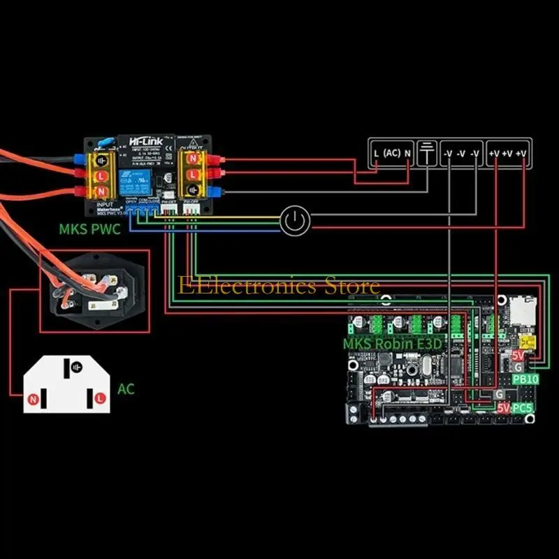 

B03C MKS PWC 3.0 Automatic Shutdown Module Intelligent Control Chip Turn Off for Safety 3D Printings