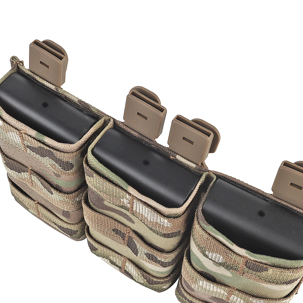 MOLLE M4 AK47 bolsa Triple para revistas insertos de retención Clip de malicia para LV119 FSCK AVS FCPC chaleco táctico accesorios de Paintball