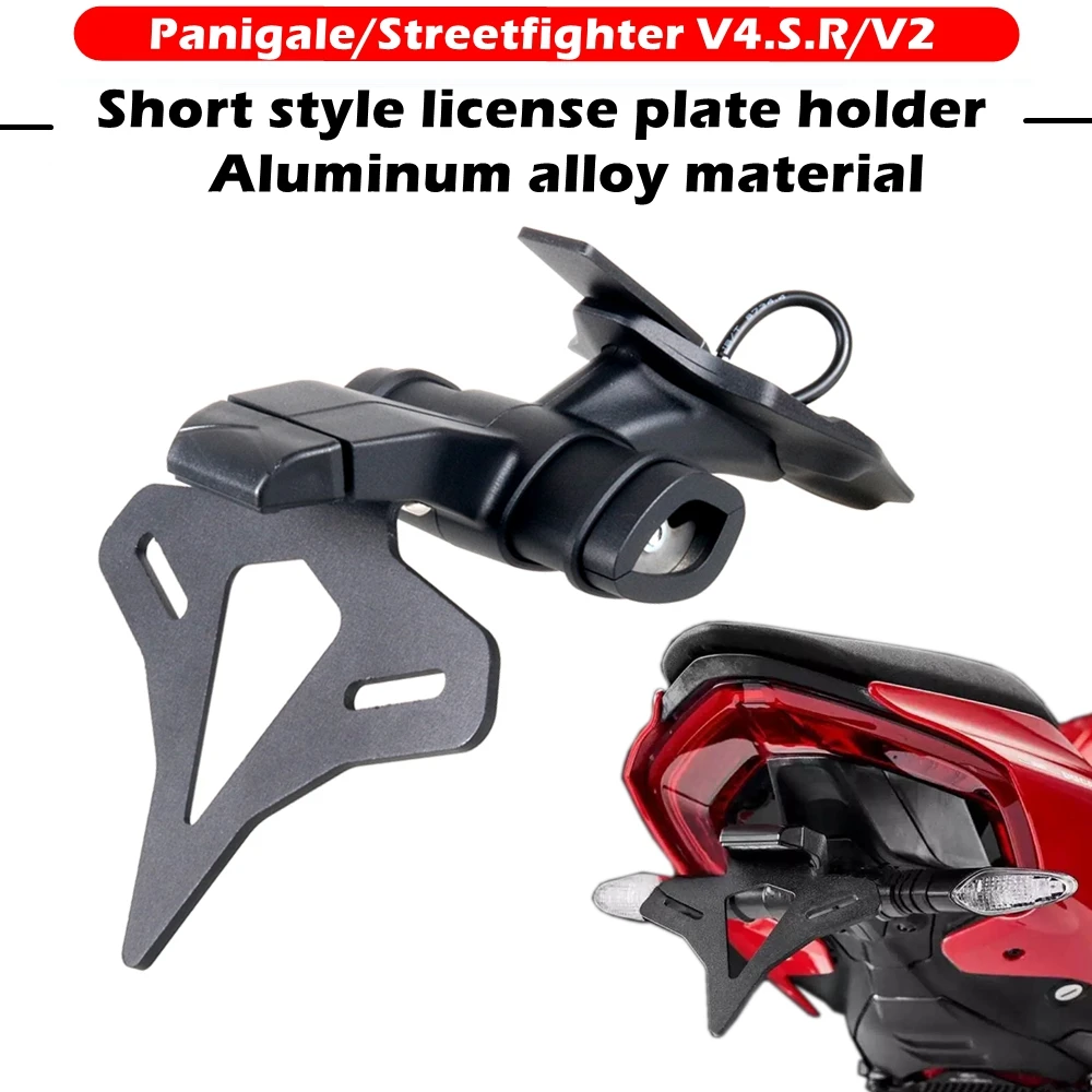 Motorcycle License Plate Holder Fender Eliminator Registration Bracket For  DUCATI Panigale/Streetfighter V4.S.R/V2