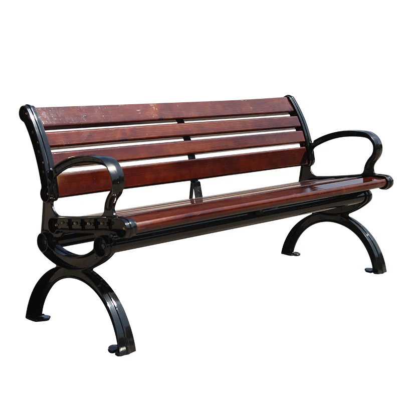 

Park chair outdoor bench preservative wood solid wood strip sitting stool