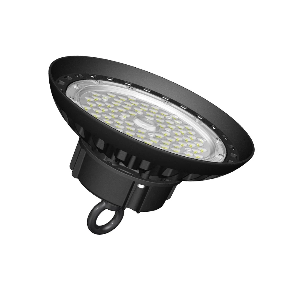 Lampu gudang 130lm/w ~ 150lm/w, lampu led UFO industri toko kerja 60w 100w 150w 200w