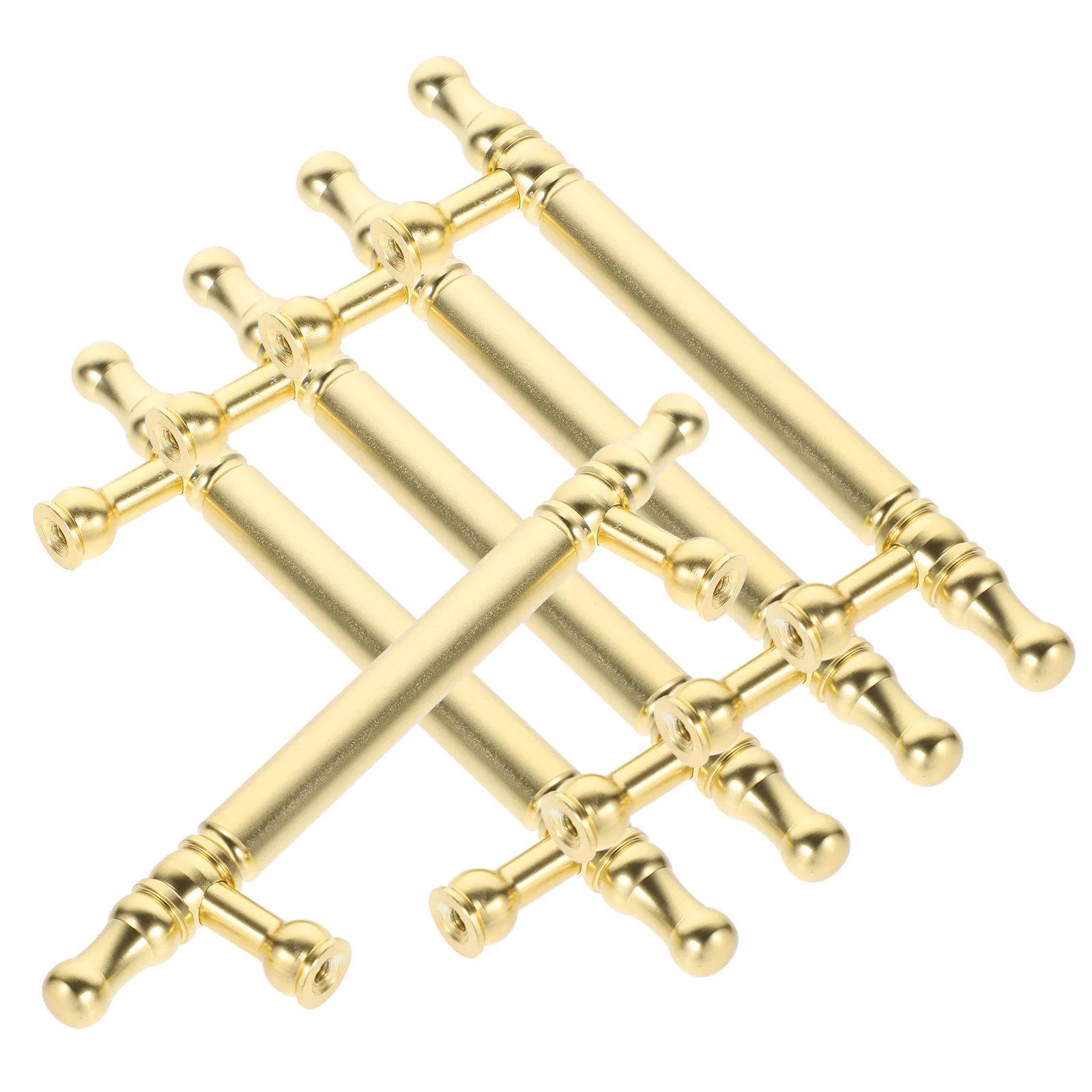 

5Pcs Gold Cabinet Door Handles Metal Furniture Pulls Durable for Kitchen Drawer Dresser Cupboard Wardrobe Door Handle