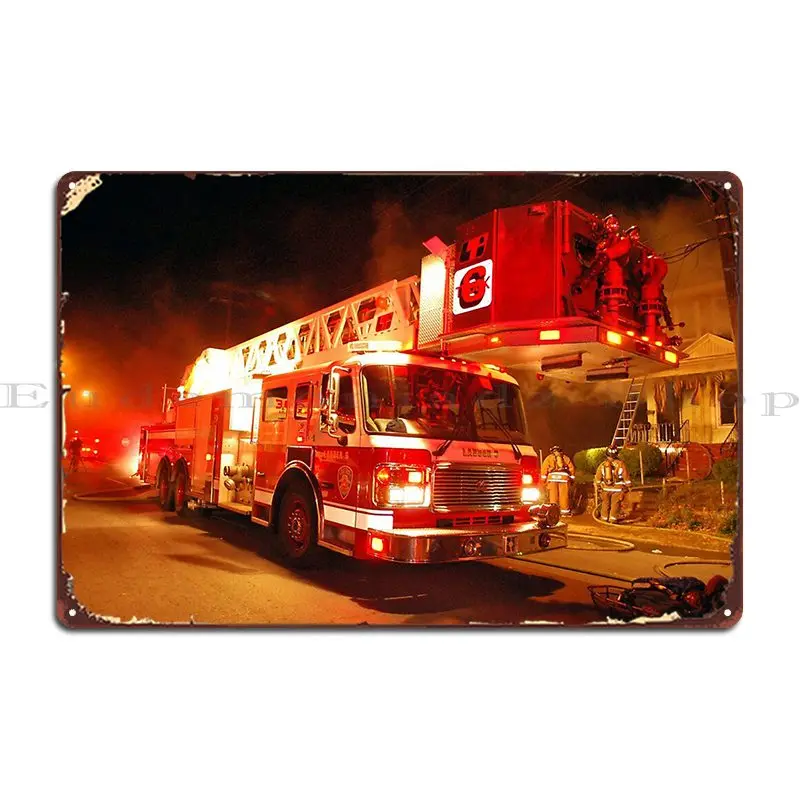 Buffalo Fire Department Ladder 6 Metal Signs Wall Cave Decoration Designer Custom Wall Cave Tin Sign Poster