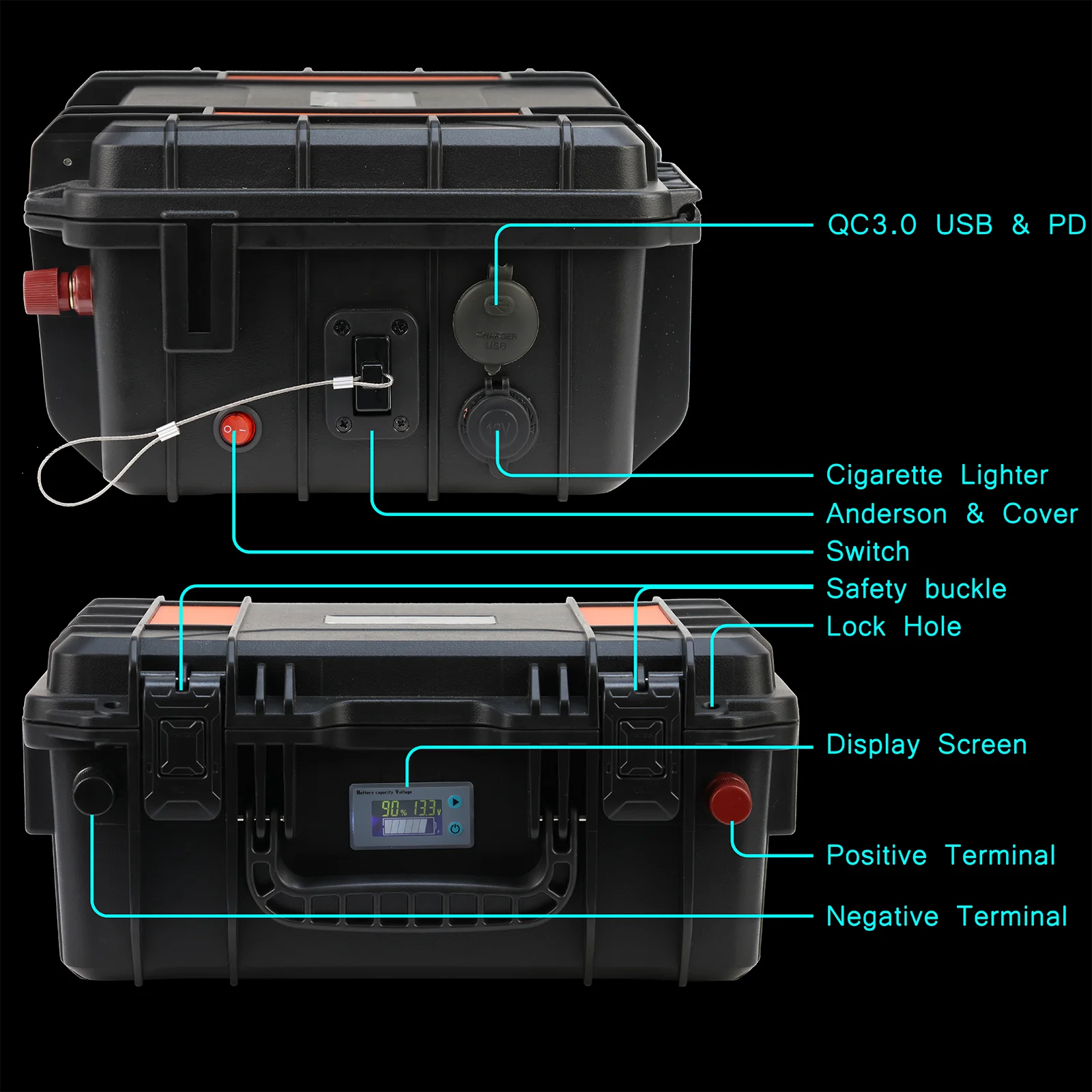 12V100AH Lifepo4 Battery Pack 120AH Power Station Outdoor Camping RV Boat Solar Energy Storage Lithium Battery 12v Equipment