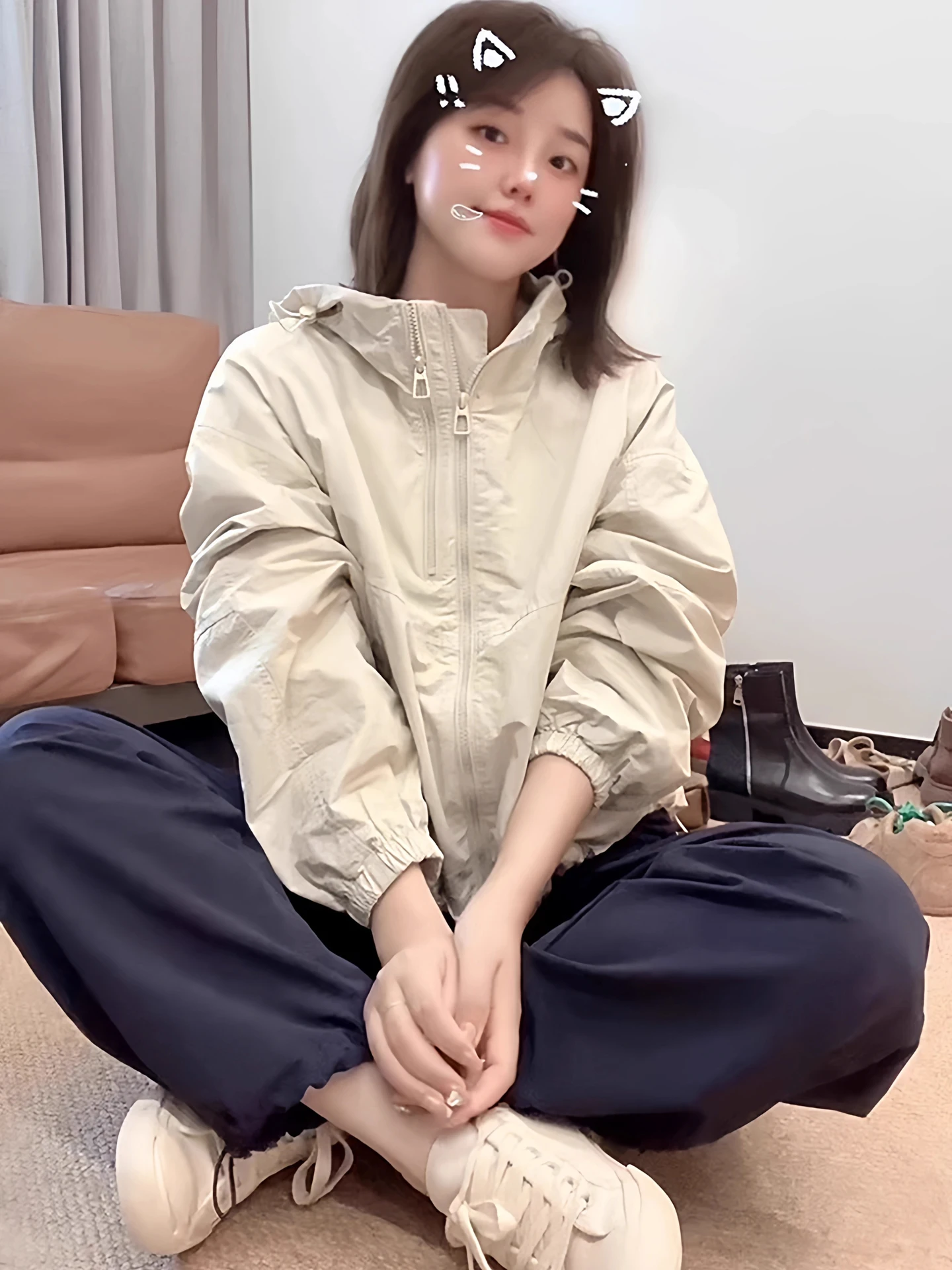 

Женское стеганое Thiened с капюшоном, осенне-зимнее новое повседневное пальто Jaet, длинное пальто из полиэфирного волокна, застежка-молния