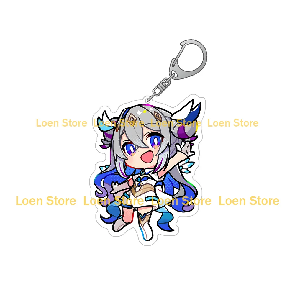 Loen Store new VTuber Magical Girl holoWitches Murasaki Shion Houshou Marine Sakamata Chloe anime acrylic keychain Bag pendant