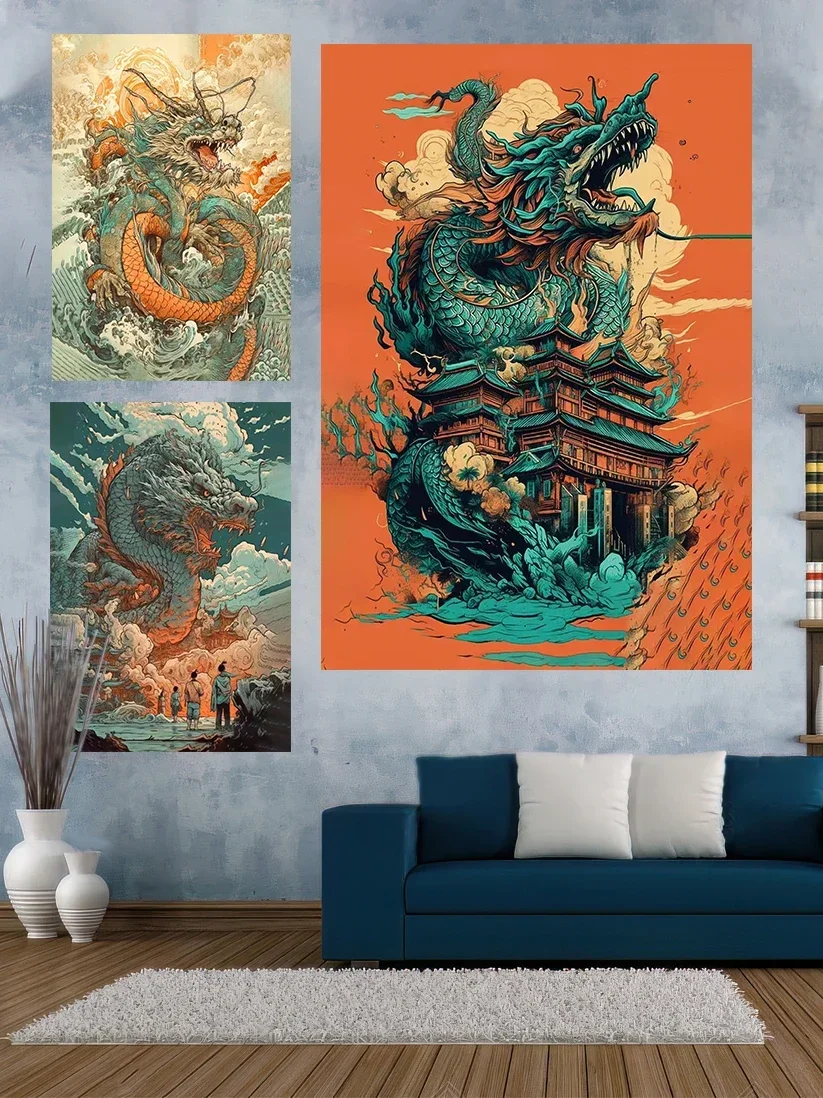 Chinese Dragon Classic Decorative Art Home Tapestry