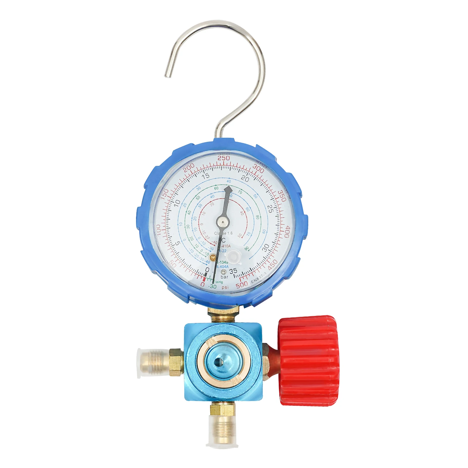 Air Conditioner A/C Single Manifold Gauge Valve For R-404A R-22 R-410A R-134A