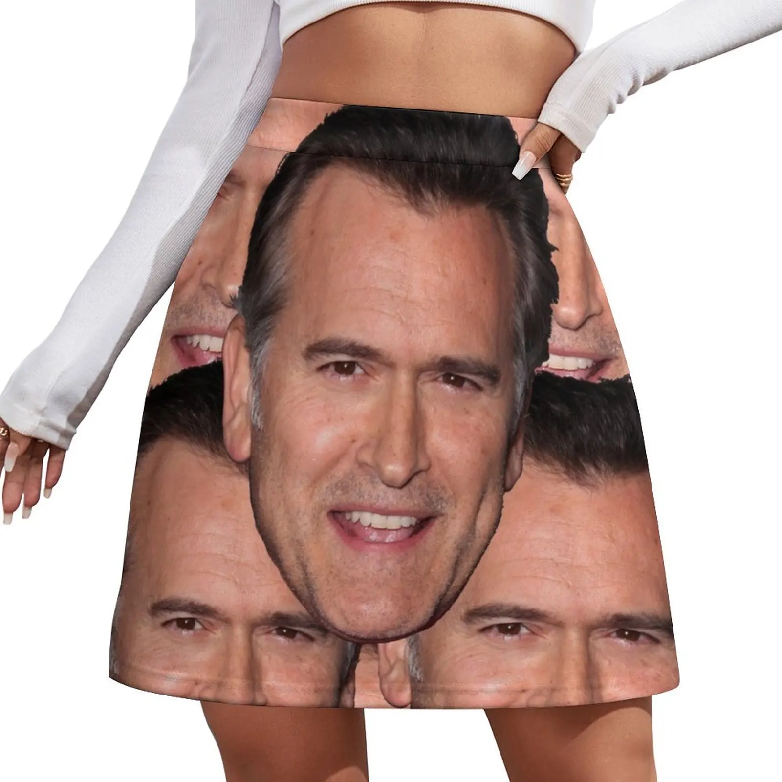 

Bruce Campbell Evil Dead Head Shot Mini Skirt luxury designer clothing women midi skirt for women Female skirt