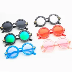 Lunettes de soleil Steampunk équation pour enfants, lunettes de soleil rondes pour garçons et filles, lunettes de soleil vintage de luxe pour enfants, accessoires pour bébé UV400