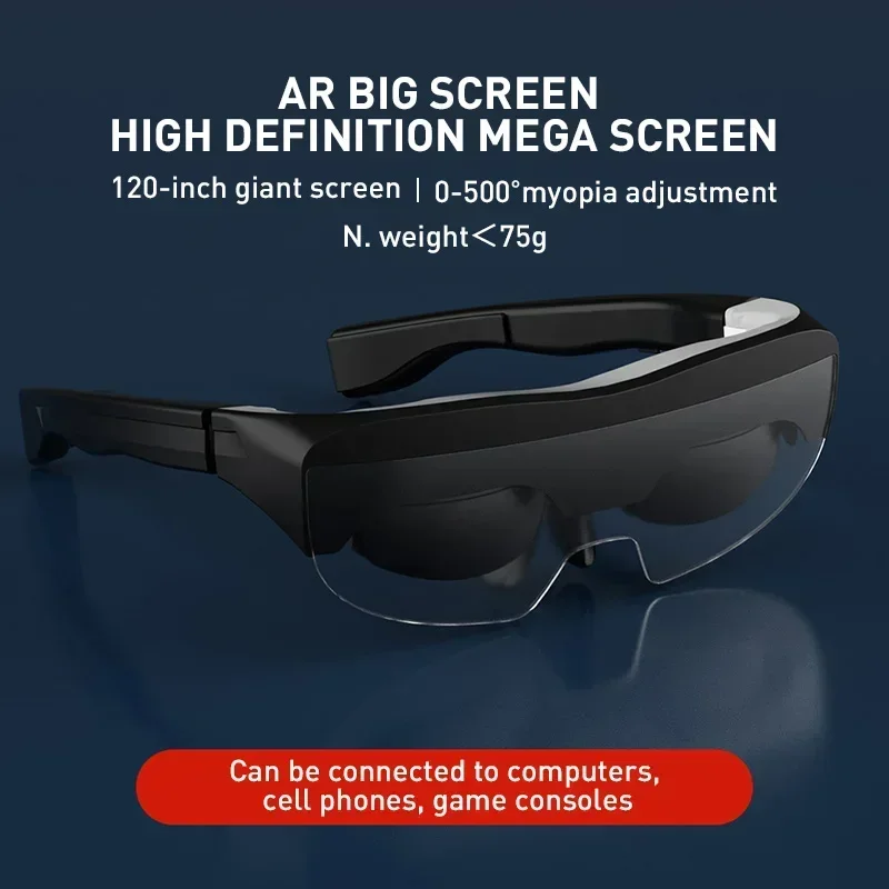 نظارات AR ذكية خفيفة الوزن محمولة جديدة لوحدة تحكم ألعاب الهاتف المحمول PS5 جهاز 120nich 3D 4K HD VR نظارات SC-AIO7