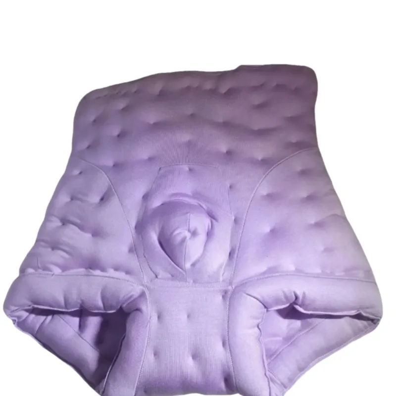 Men's Cotton Briefs Handmade Puffy Warm Soft Touch Bulge Underpants BF Belly Soft Briefs Bottom Plus Size High-Waisted Panty