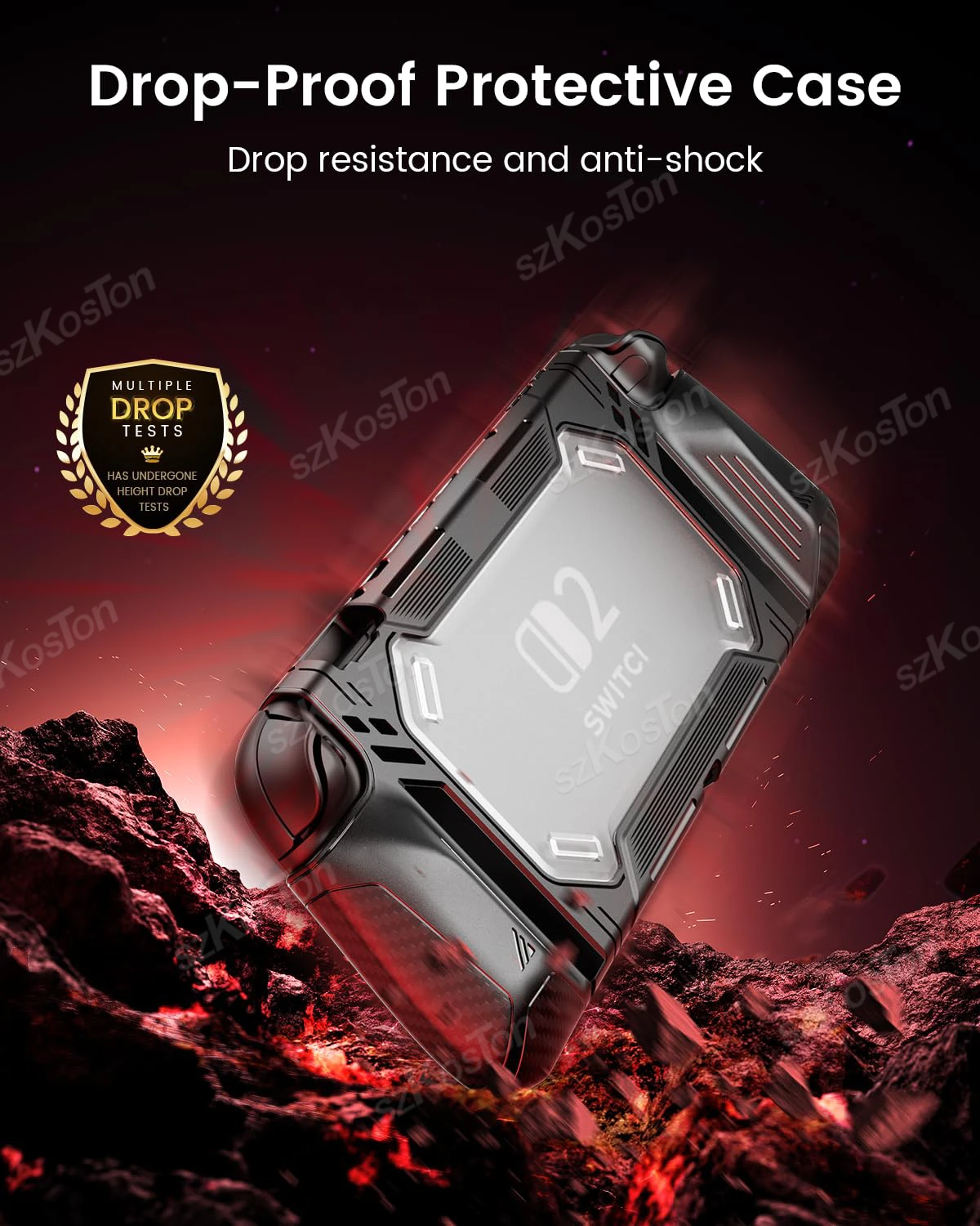 For Switch 2 Games Console Protective Case Ergonomic TPU Grip Cover Shockproof Shell for Switch 2 Gaming Accessories - Image 3