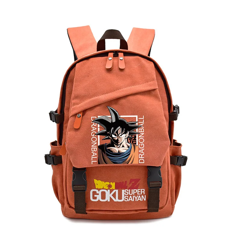 Anime One Piece Naruto Dragon Ball Backpack Women men Schoolbag Kawaii Travel Bags Large capacity light canvas bag birthday gift