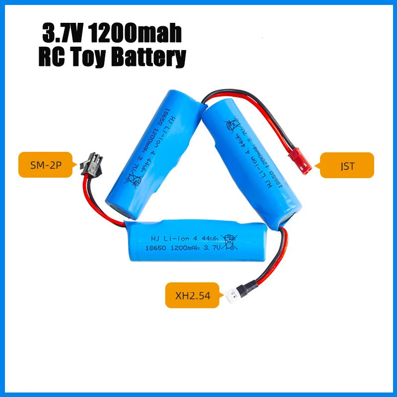 Batterie Lipo aste pour voiture jouet RC, batterie au lithium, AiranaBaot, odorprécieux, camion, Hurcycles, hélicoptère, 3.7V, 1200mAh, 18650