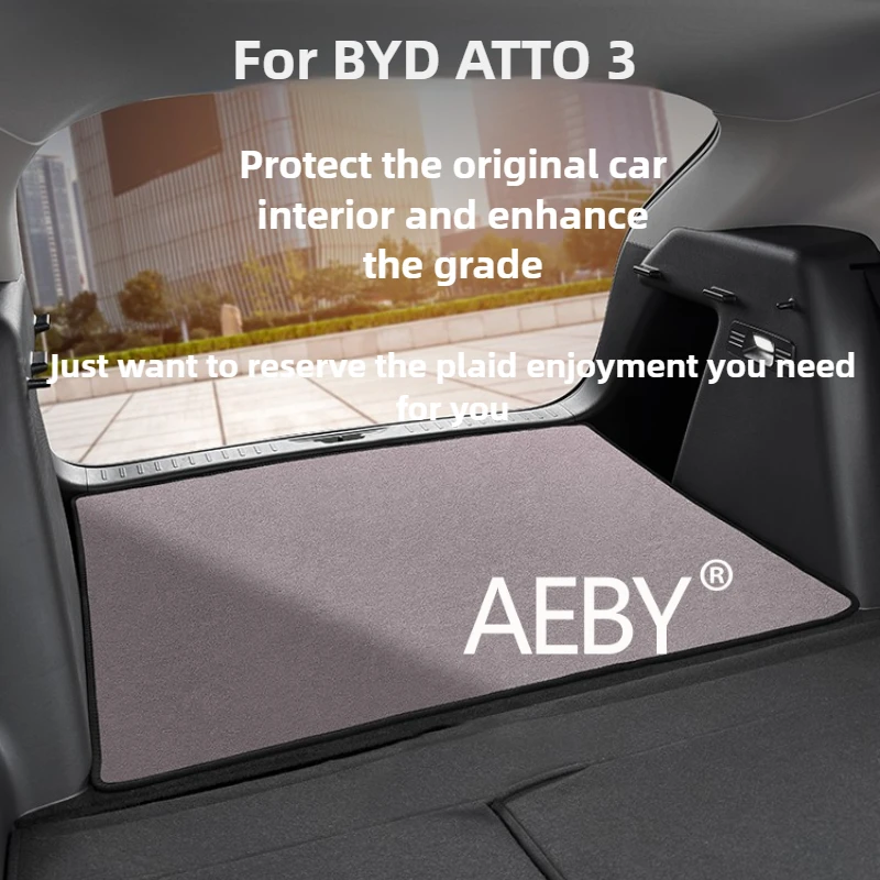 

AEBY For BYD ATTO 3 Smart Driving Edition 2022-2025 Waterproof Custom Fit Boot Floor Mat,Trunk Mat,Waterproof Cargo Liner