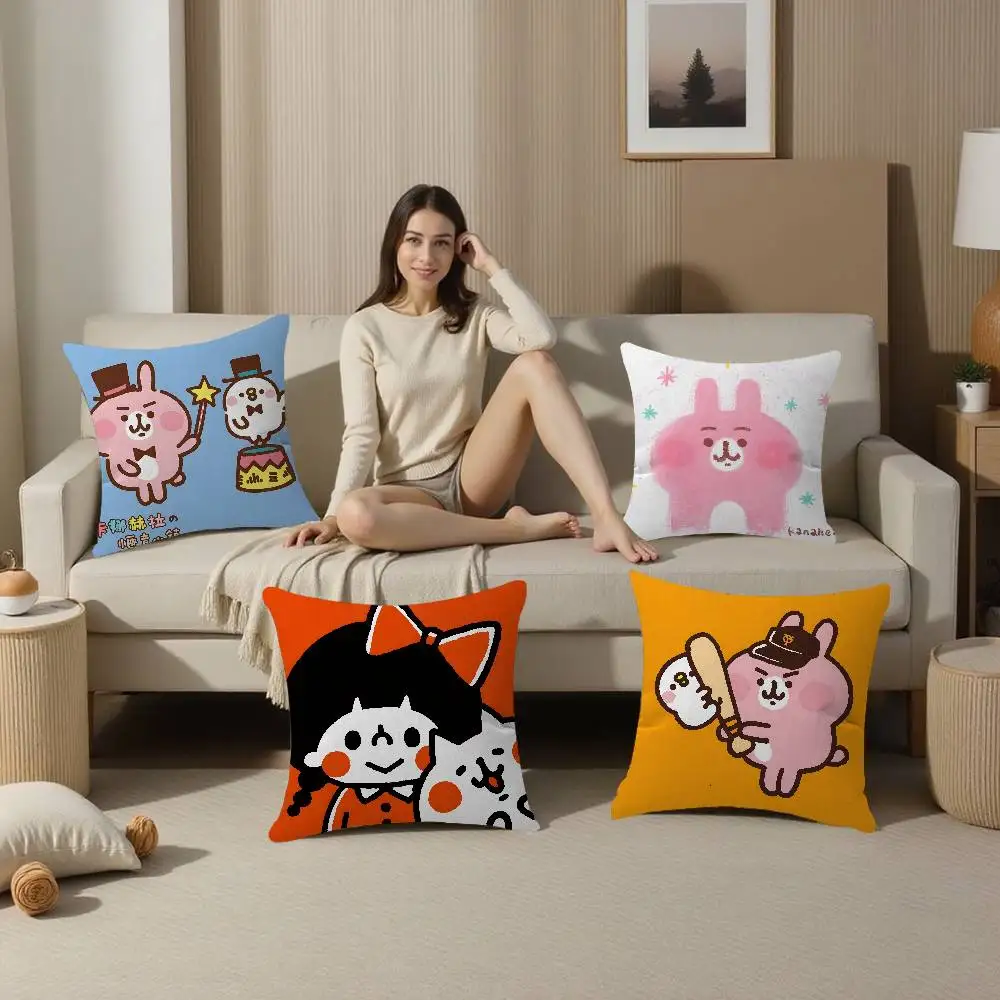 I-Illustrator-Kanahei Minimal-Kawaii Pillow Cover for Bedroom Room and Living Room Sofa Decorative Cushion Cover