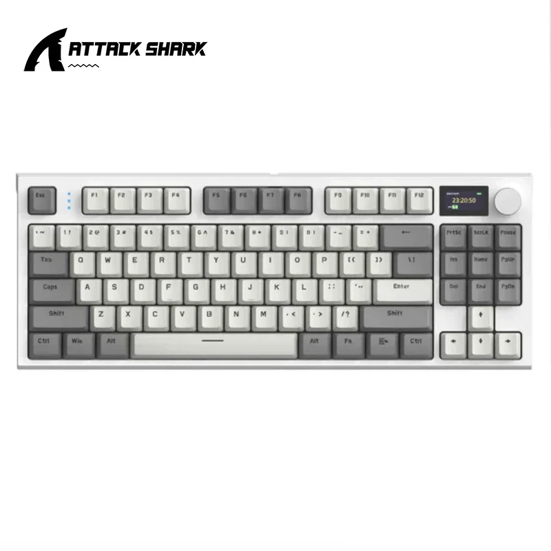 

Attack K86 RGB Three-modes Mechanical Keyboard,Hot Swap,Metal Knob,TFT ,Bluetooth/Wireless,Macro Gaming Keyboard