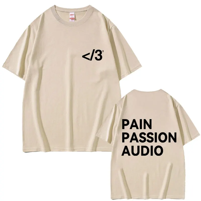 Rapper Destroy Lonely Pain Passion Audio Graphic T-shirt Men Women Hip Hop Fashion Pop Music T-shirts Men's Oversized T Shirts