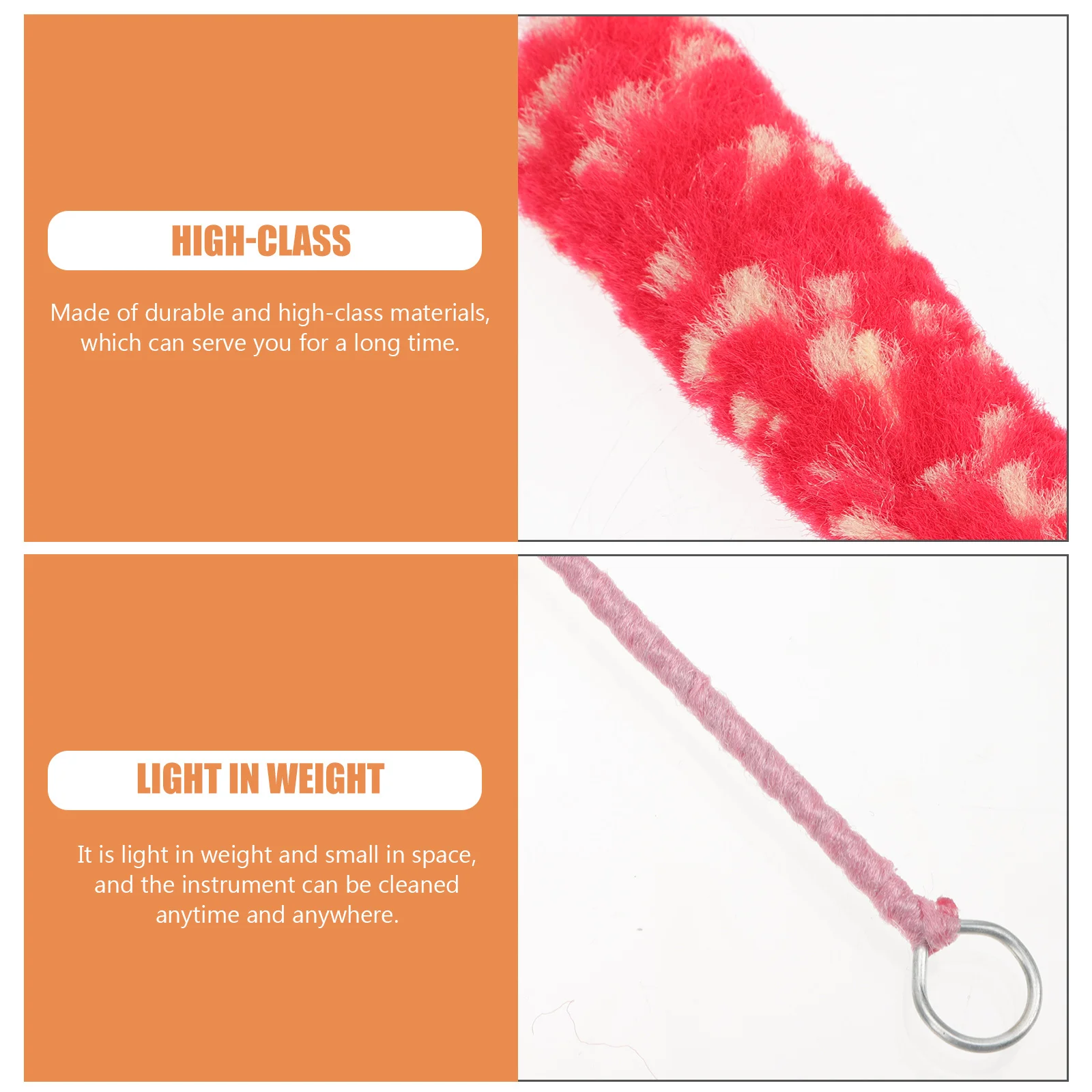 

Flute Cleaning Brush Professional Tool Piccolo Long Lasting Durable Material Compact Design Gift Beginners Cotton Swab Supply