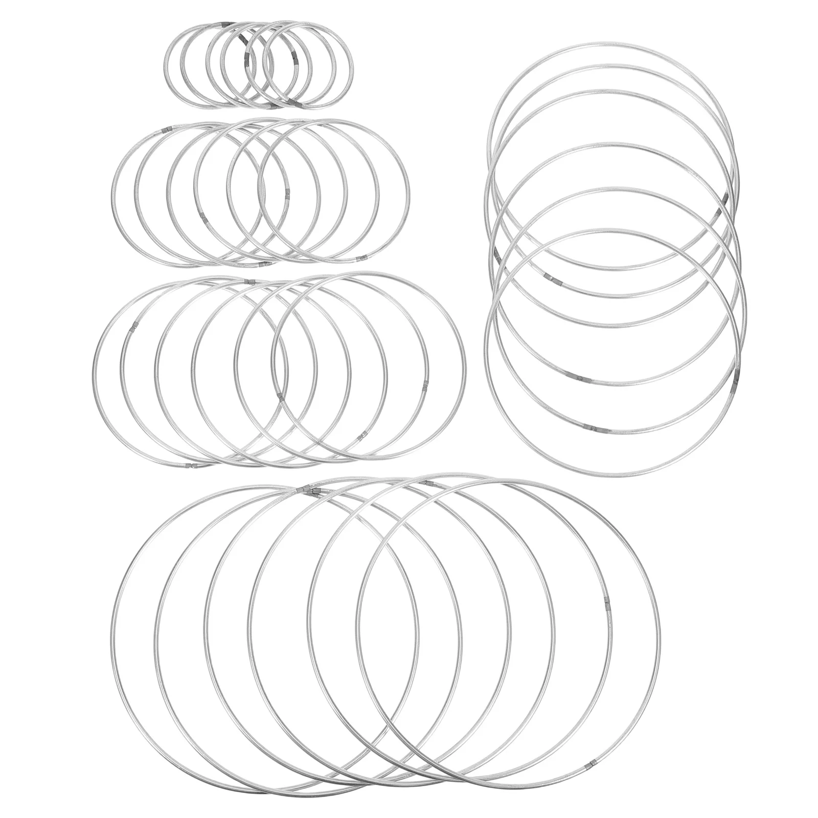 30 قطعة الأطواق المعدنية الحديد خواتم 50 مللي متر 80 مللي متر 100 مللي متر 130 مللي متر 150 مللي متر DIY زاك إطارات مكرميه اكاليل الأزهار الديكور الحرف #4
