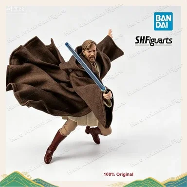 Original  Bandai S.H.Figuarts Shf Obi Wan Kenobi Classic Ver Star Wars Revenge of the Sith  Anime Action Collection Figures Toys view 2