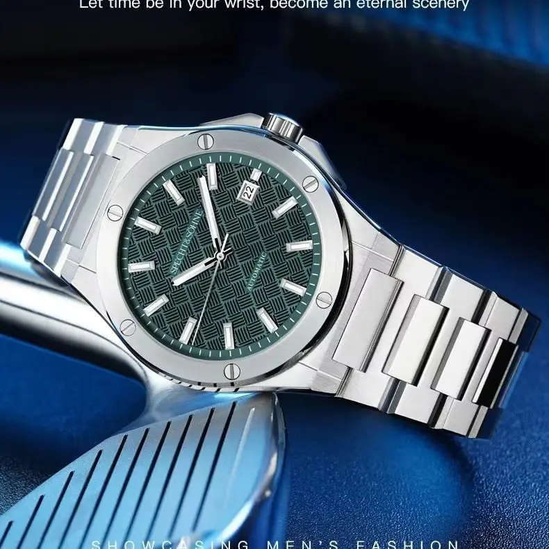 New Fashion Specht & Söhne Watch 38MM Japan Miyota Automatic Mechanical Watches For Men Green Color Stainless Steel Gifts For Me