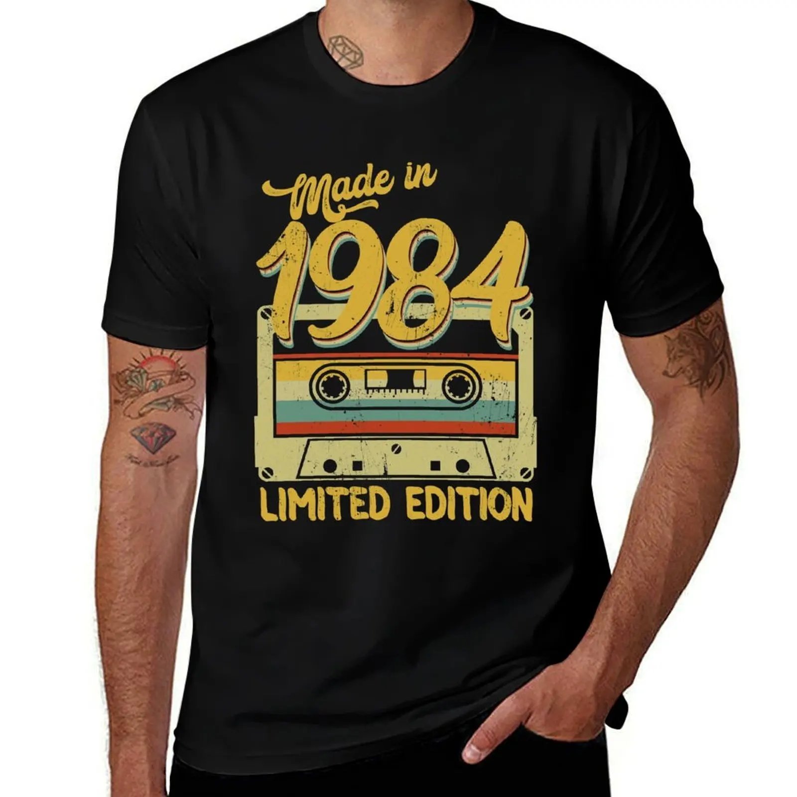 

Made in 1984 limited edition birthday gift T-Shirt cotton t shirts man 100% printed t shirts for man T-Shirt