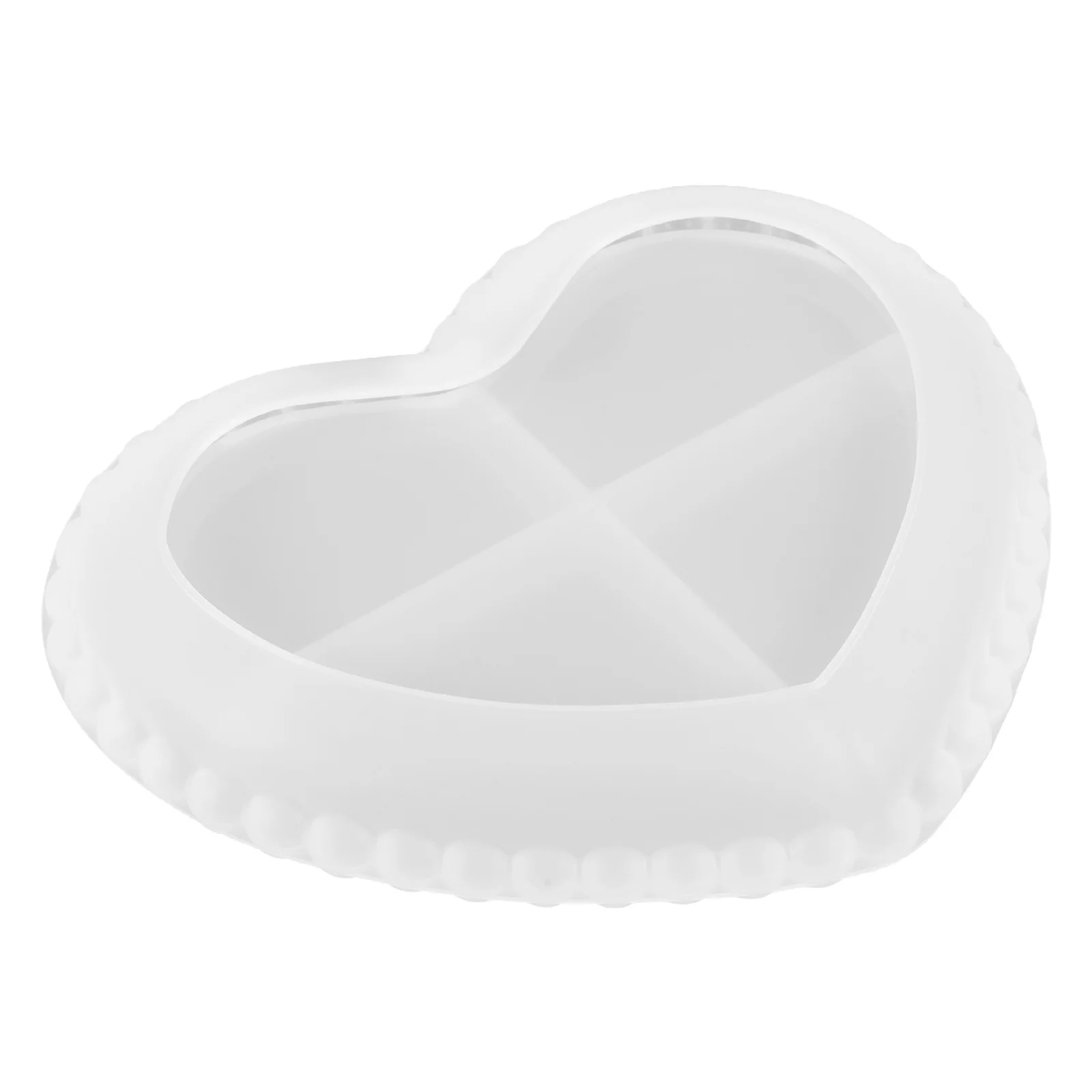

Love Heart Mold Silicone Craft DIY Storage Box Jewelry Holder Epoxy Resin Casting Project Supplies Non Stick Durability Safe