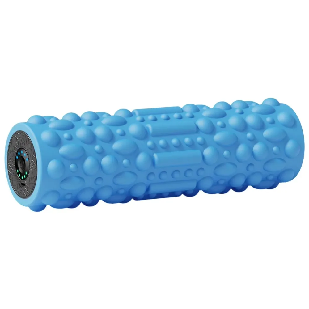 Rechargeable Vibrating Foam Roller Adjustable 5 Modes Electric Yoga Column Large Load Bearing Deep Tissue Tissue Massage Stick