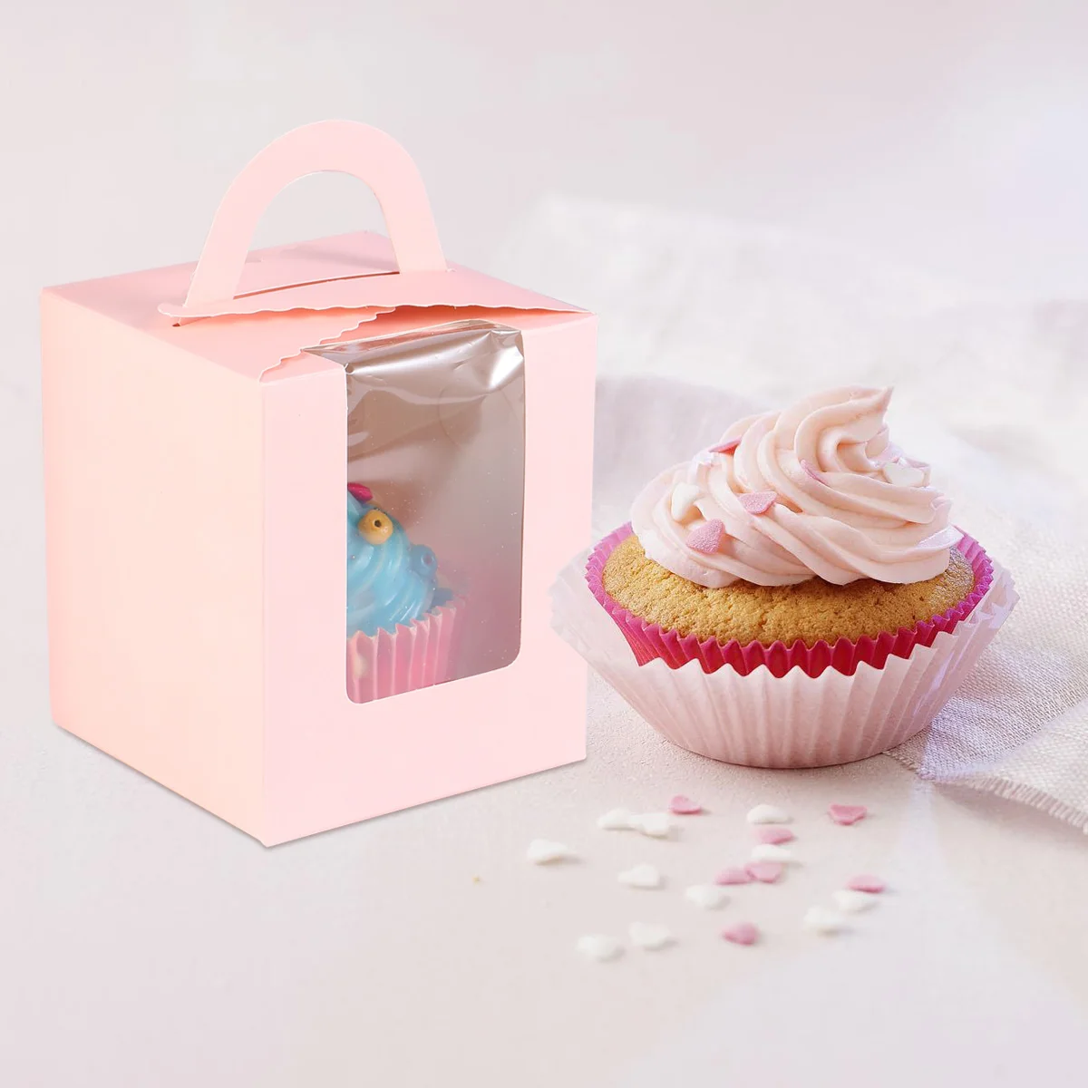 

Cupcake Box Muffin Containers Baking Boxes Food Packaging Backing Case Chocolate Paper Cups
