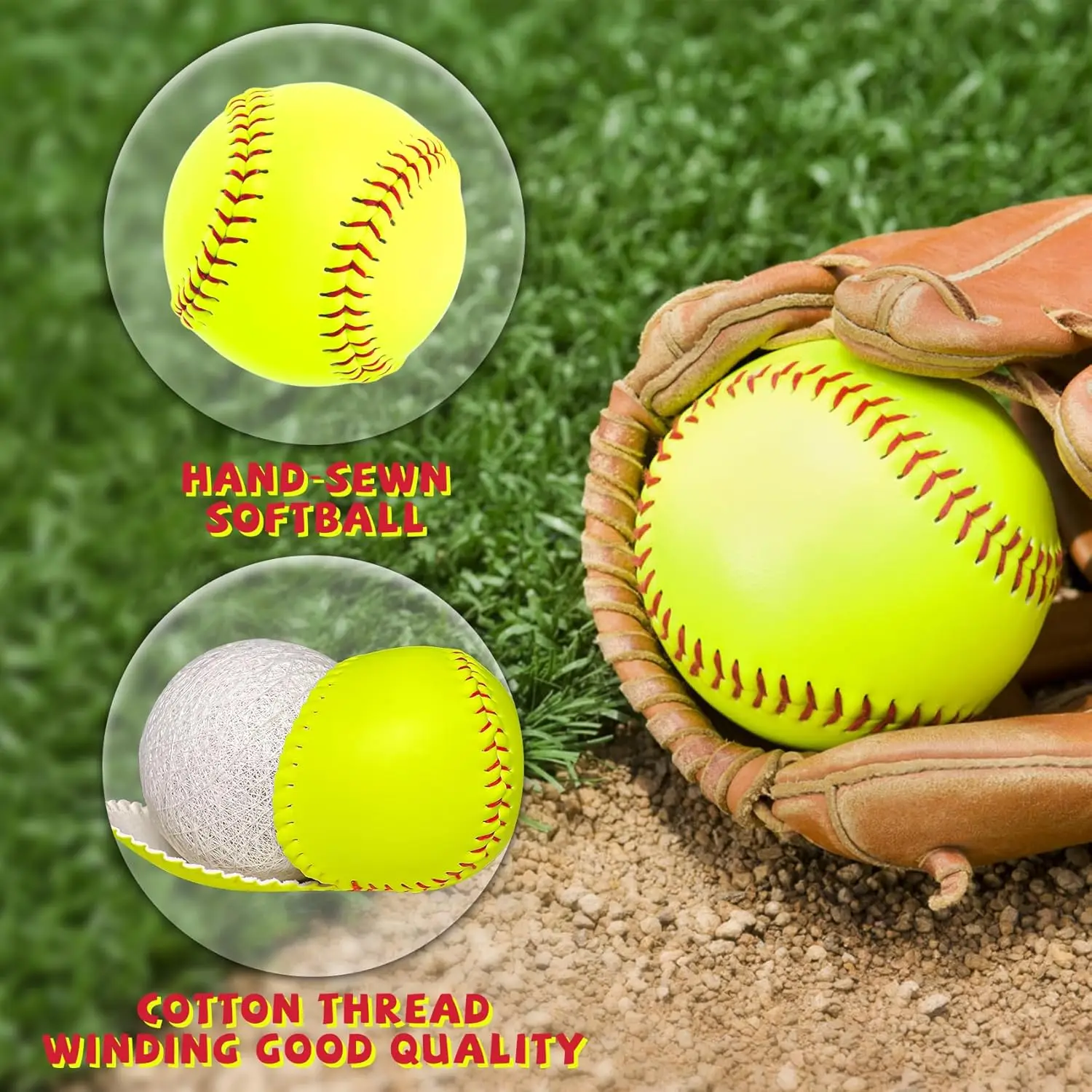 13 Sets of Soft Baseballs, with Official Size and Weight. For Slow Pitchers, There Are Unlabeled Youth Fast-Pitch Balls. Suitable For Use in Games, Training and Sports.