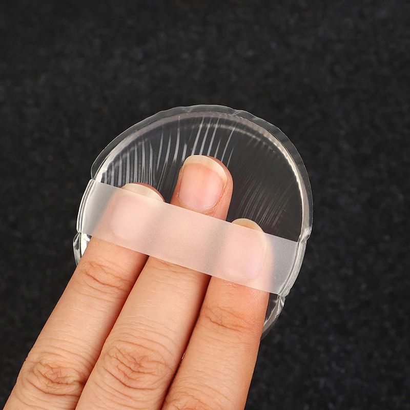 5.5 ซม.โปร่งใสซิลิโคนเจลแป้งพัฟสําหรับเครื่องสําอางค์ Foundation BB ครีมไม่มีแป้งเครื่องสําอางค์พัฟแต่งหน้าเครื่องมือ