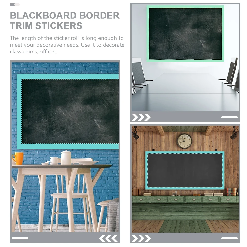 2 Rolls Self-adhesive Border Sticker Bulletin Board Decorations Sector Stickers