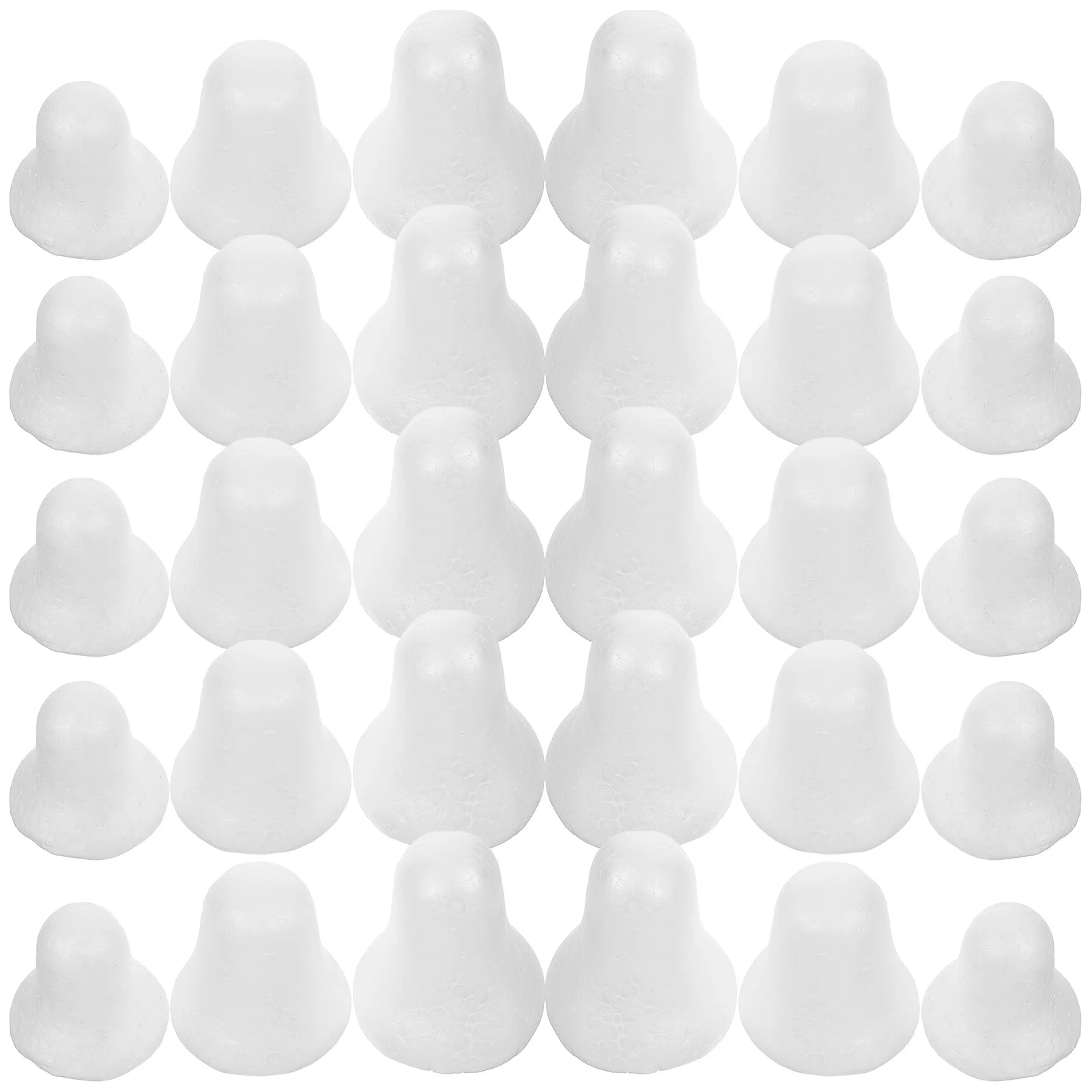 

30Pcs Foam Bells Craft Unfinished DIY Blanks for Xmas Decoration Preschool Church Handicraft Craft Foams Bells