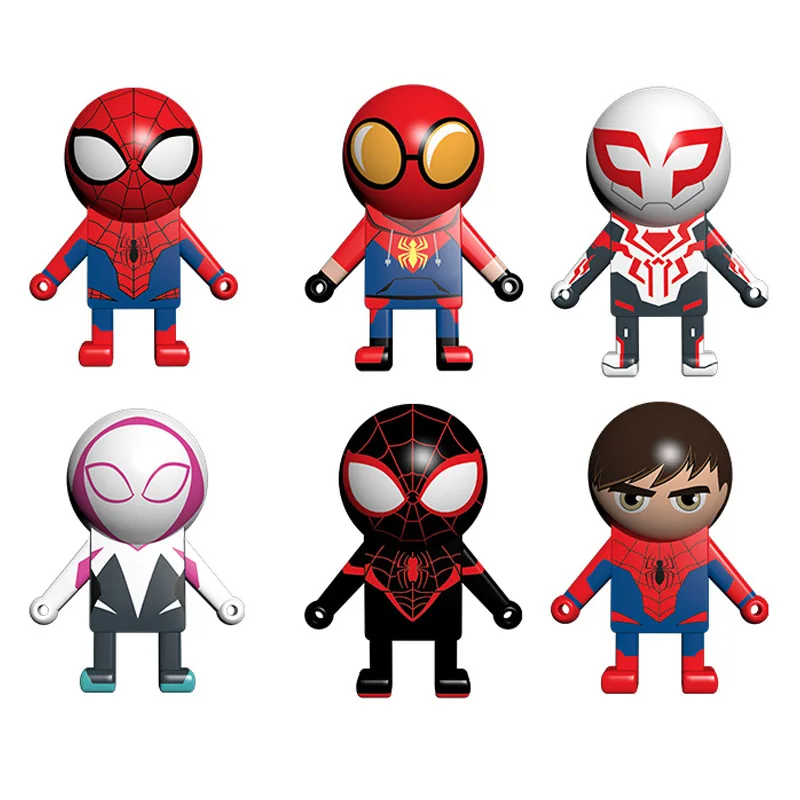 

Marvel Spiderman 2099 Wall Walker Toys Peter Parker Spider Man Gwen Kid Arachnid Action Figure Ornaments Boys Girls Gifts