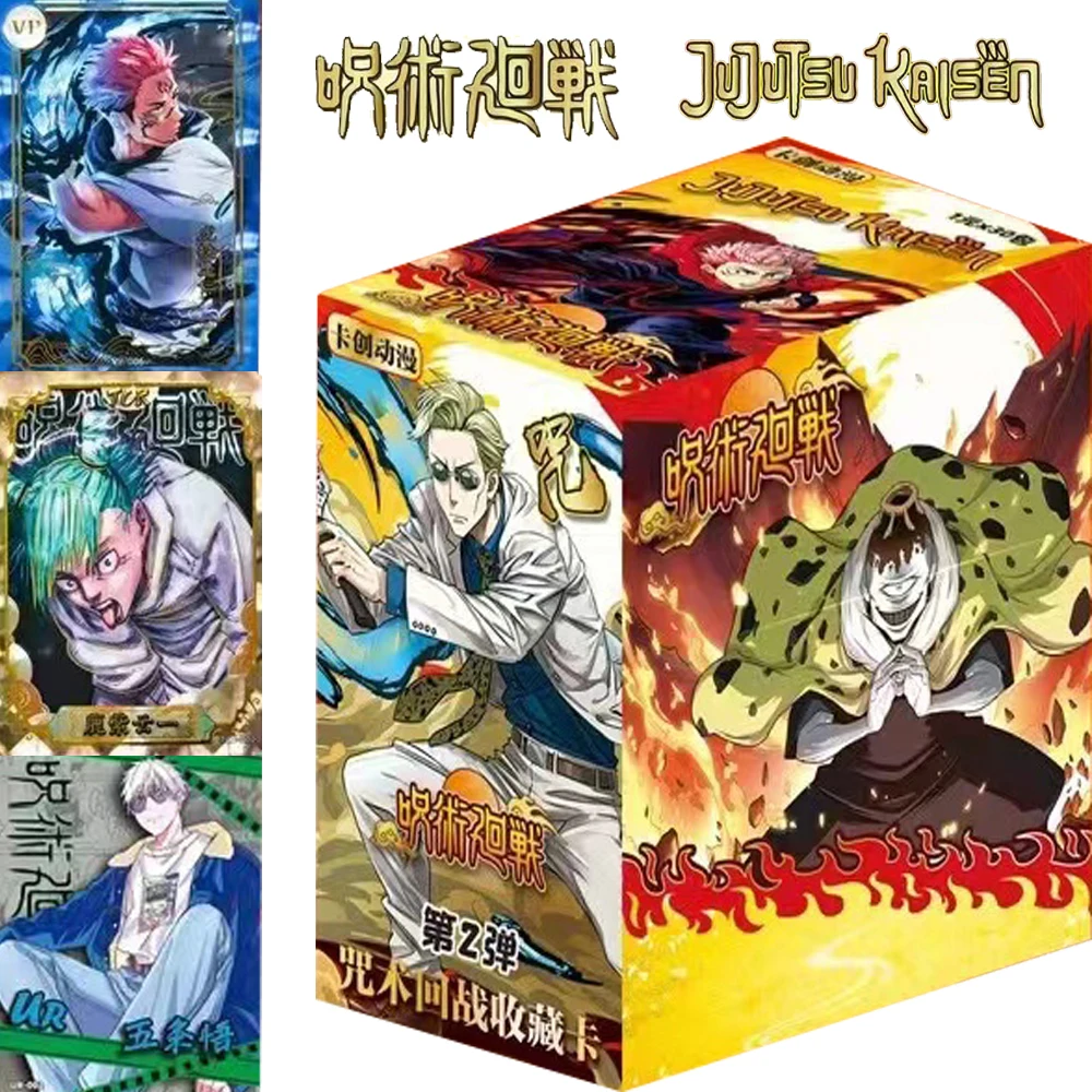 

Original Jujutsu Kaisen Cards Collection Satoru Gojo Fushiguro Megumi Itadori Yuji Handsome Trendy Fashionable Cards Kids Gifts