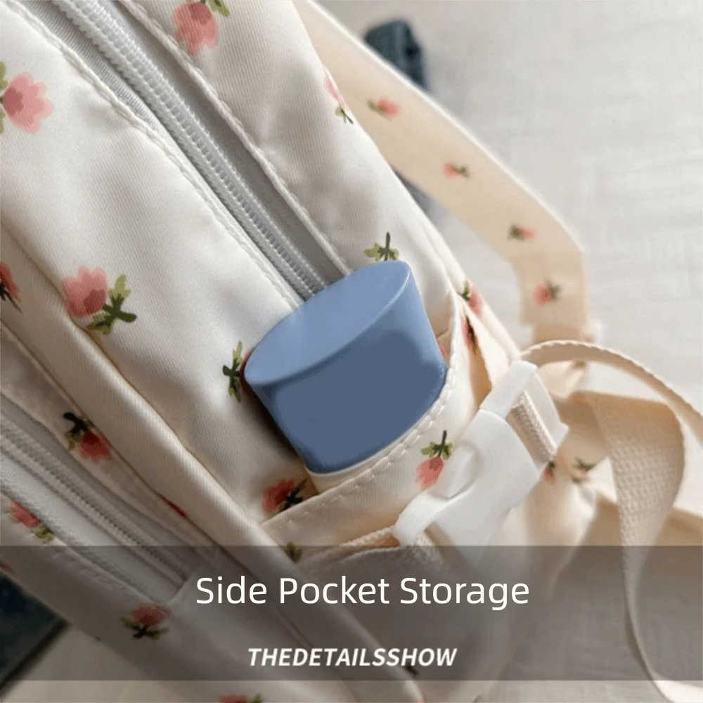 

Модный корейский стиль, женский рюкзак с цветочным принтом, маленький размер, школьная сумка на молнии, большая вместительная сумка для девочек, повседневное использование