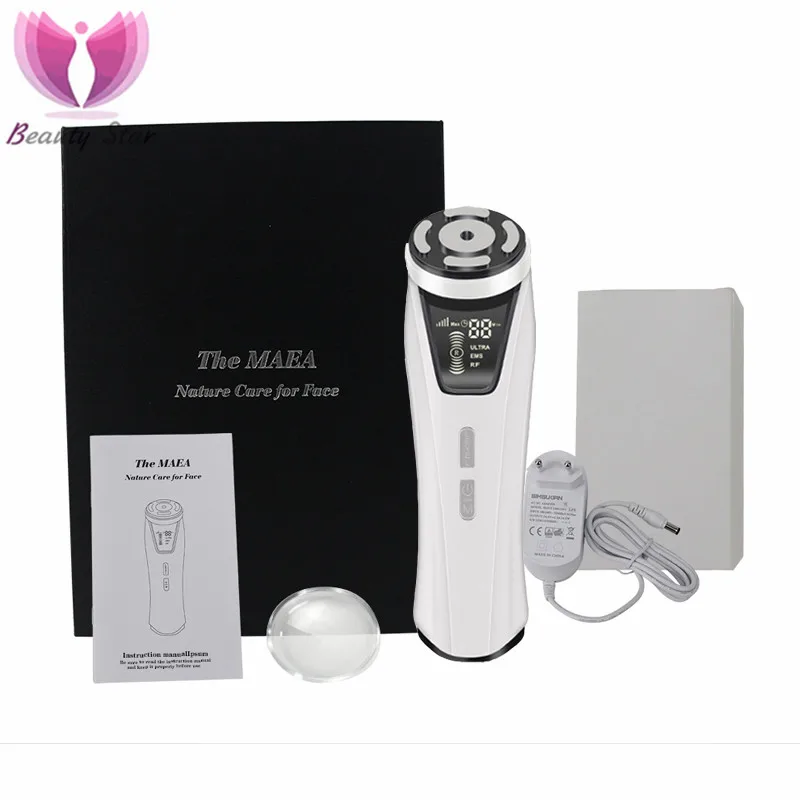 New 4 In 1 Portable Mini Hifu Machine Radio Frequency Ultrasonic Facial Beauty Device Micro Current Face Skin Care Tool