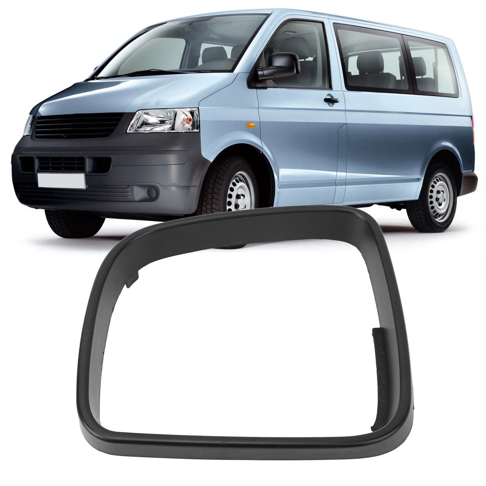 Door Wing Mirror Frame Cover  Long Lasting Use for Transporter T5  Pre‑Facelift 2003 to 2009 Door Mirror Frame