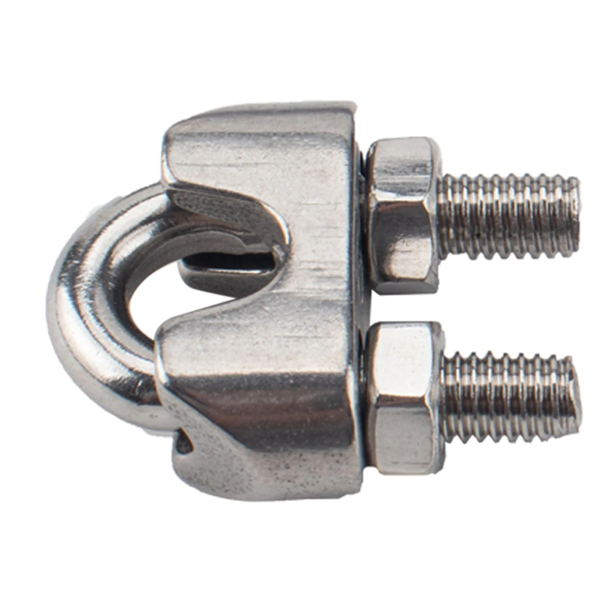 20Pcs M5 High Quality 304 Stainless Steel Wire Rope Chuck Clamp U Type Steel Wire Clip Chuck Cable Bolts Rigging