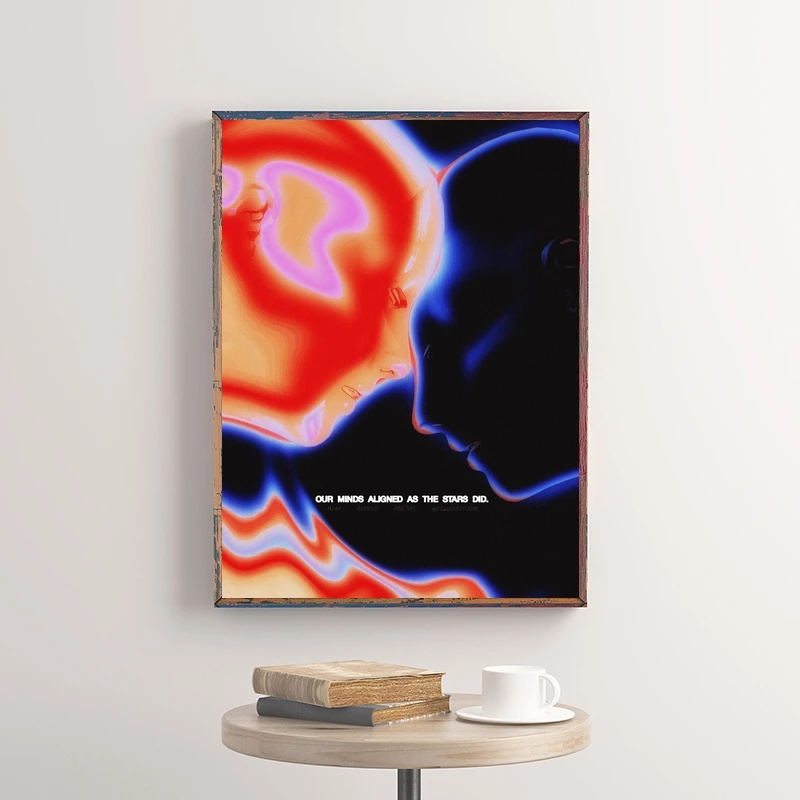 مجردة الكلاسيكية ضبابي الجمال المشارك طباعة أحلام الروح قماش اللوحة خمر جدار صورة فنية للديكور المنزل غرفة الحديثة