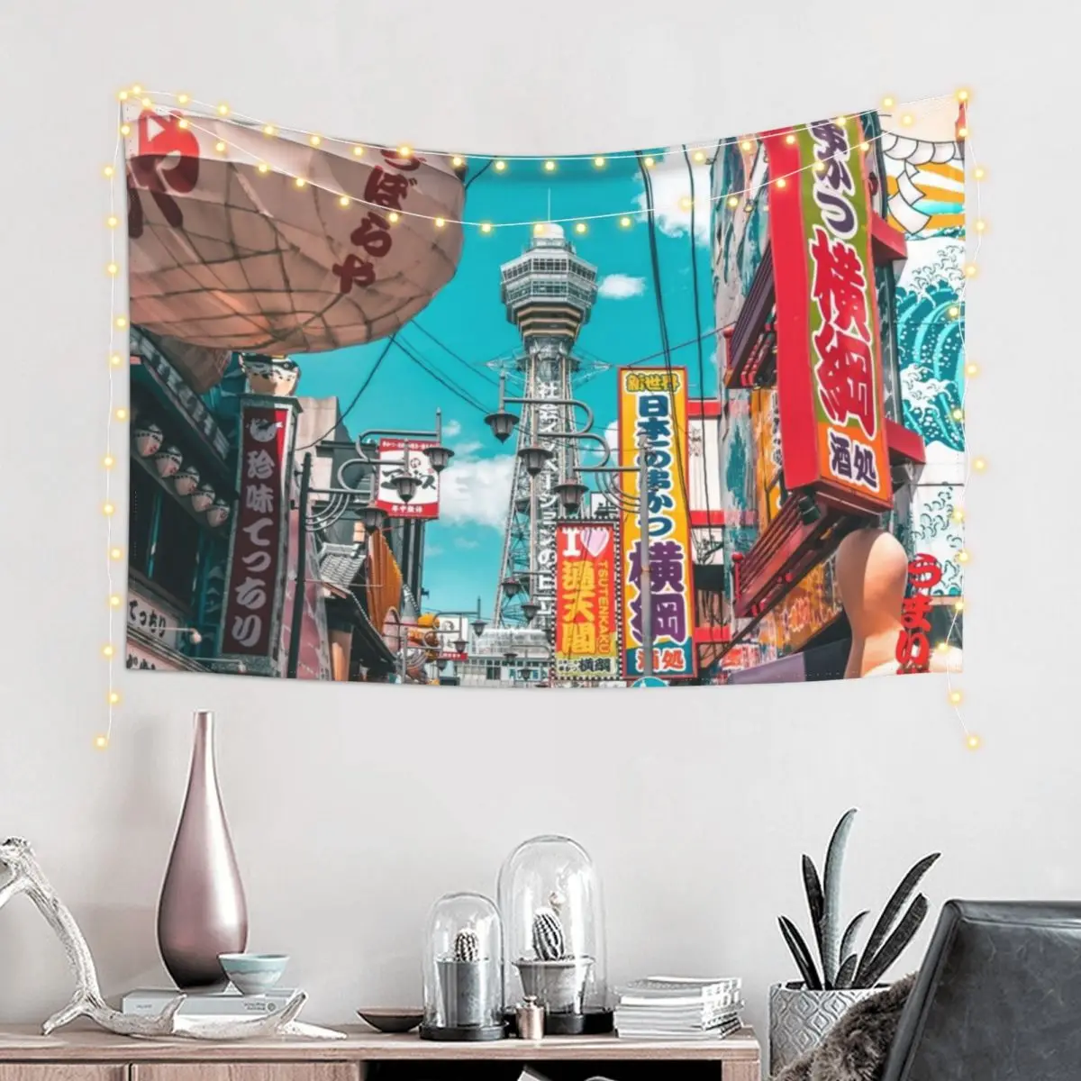 Anime Osaka Blues Tapestry Room Decor Wall Tapestries Mushroom Decorative Wall Mural Tapestry