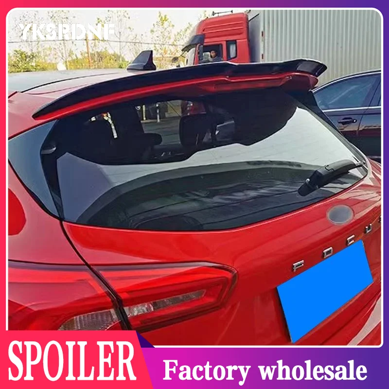 

For Ford Focus MK4 ST Spoiler Hatchback Extension Rear Wing Tuning Stickers ABS Auto Replacement Parts 2019 2020 2021