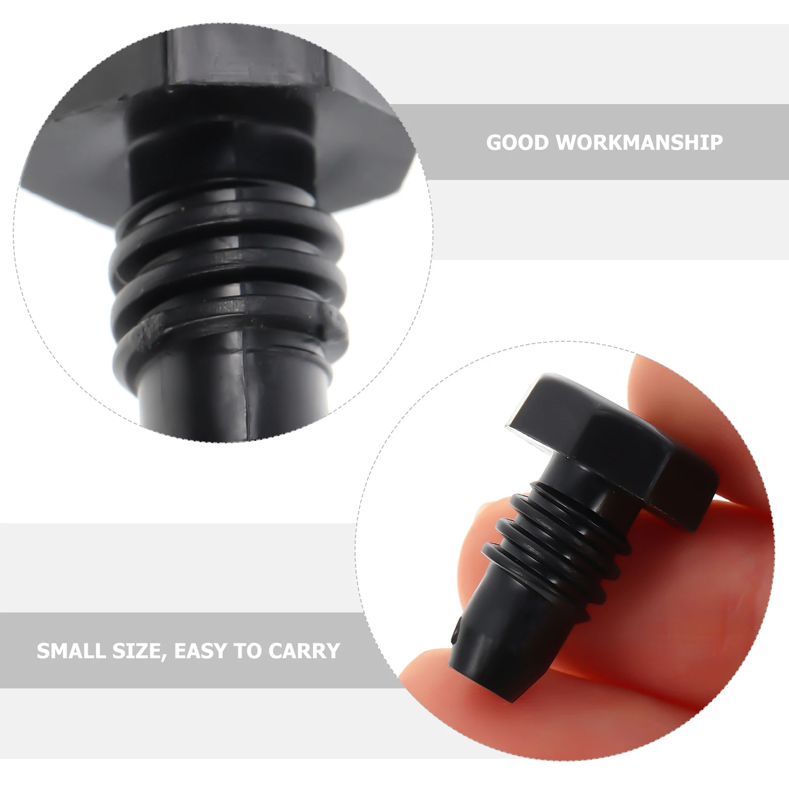

5pcs Black Plastic Pool Cue Billiard Cue Bottom Protector Durable Accessories Repair
