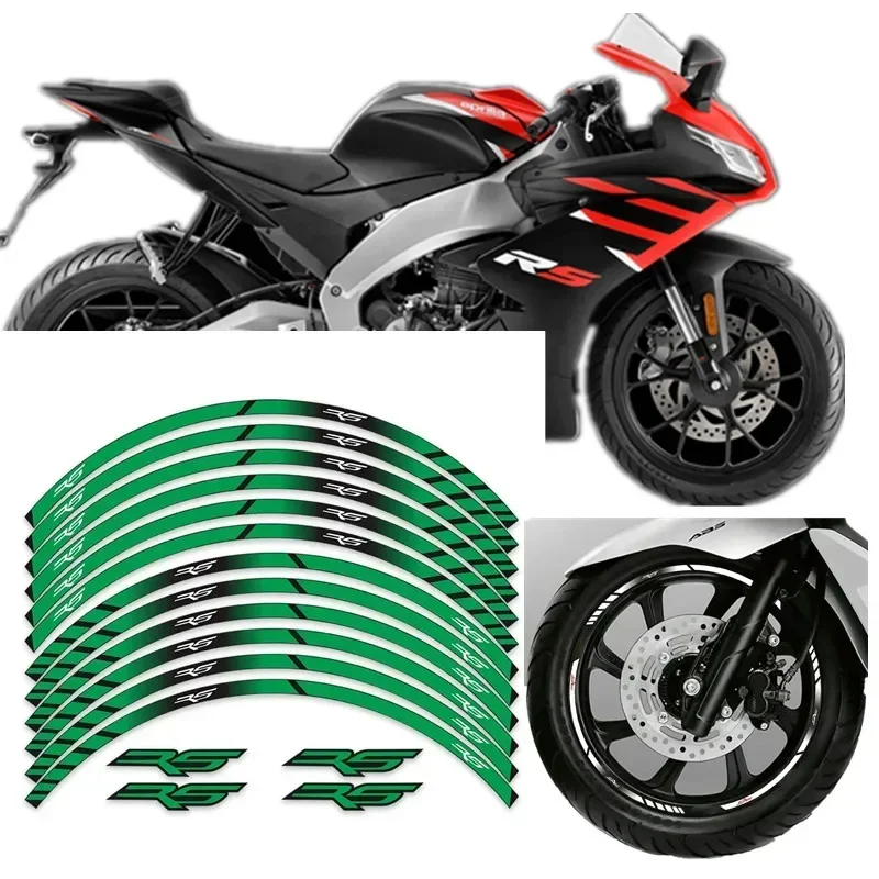 For APRILIA RS 125 50 250 RS125 RS50 RS250 Motorcycle Parts Contour Wheel Decoration Decal Sticker - 1