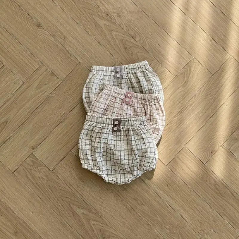 2024 Sommer neue Baby Plaid Shorts Baumwolle Baby Boy Girl Mode lässig pp Shorts Kleinkind vielseitige Sport Shorts Baby kleidung