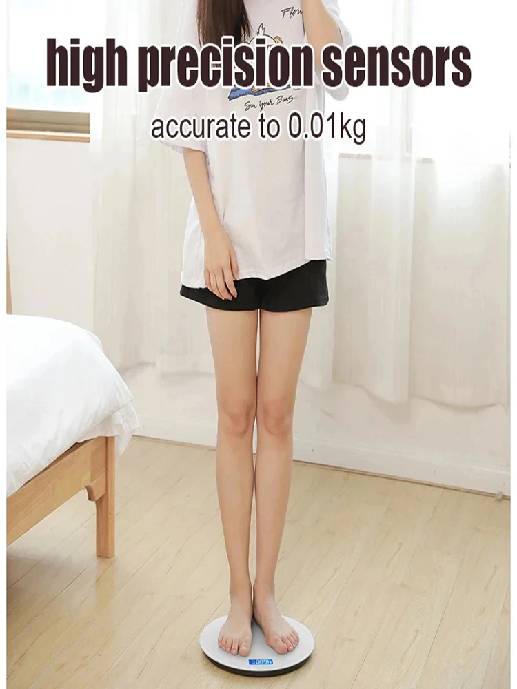 Digital Smart Bathroom Body Weight Scale With Led Display_voghion.com