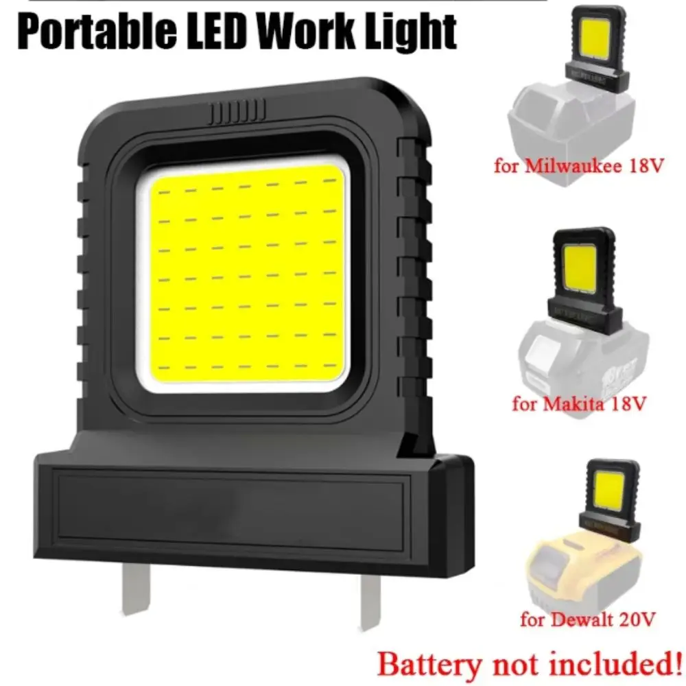 Runtime Long Runtime LED Work Light 20-21V Li-ion Battery Power Tool Accessories Luminous Compatible Cordless Work Lamp Camping